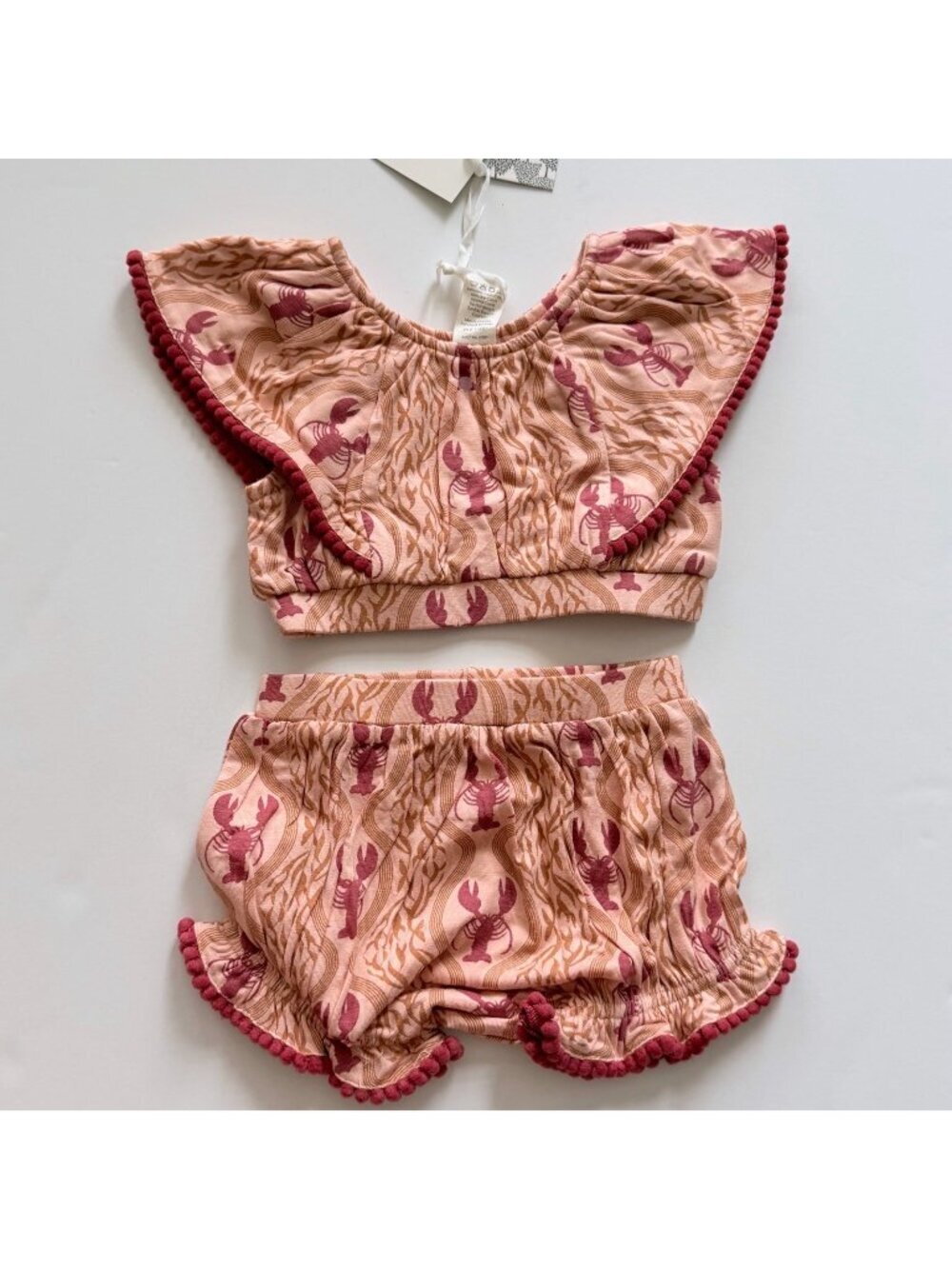 Kate Quinn Organics baby girl sunsuit 6-2 months